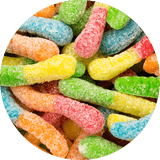 Sour Mini Neon Gummi Worms